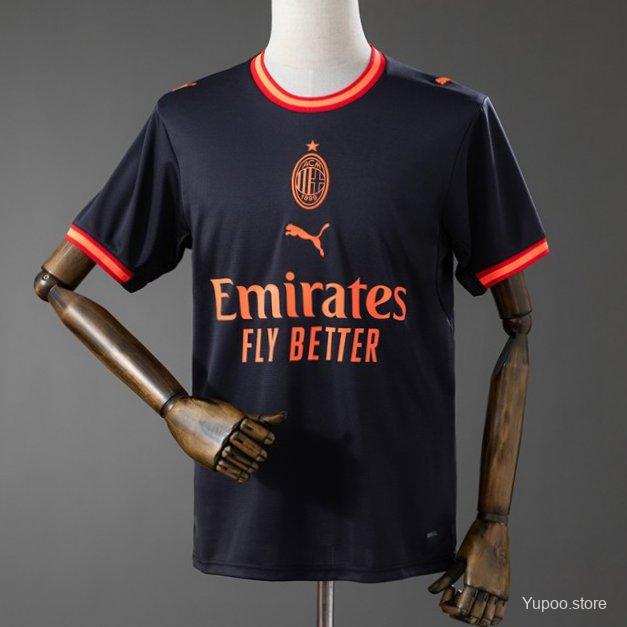 Camiseta de fútbol AC Milan 2026/27 TERCERA MANGA CORTA VERSION FAN